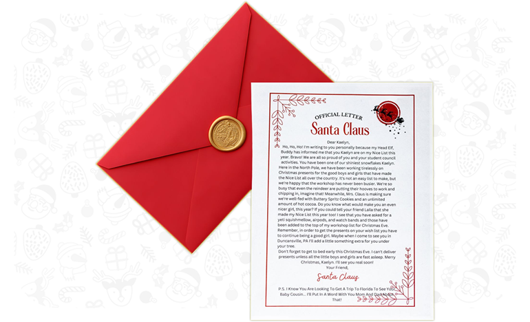 SANTA LETTER